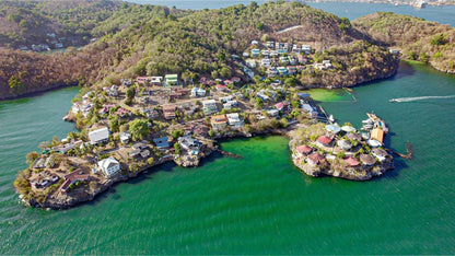 Gaspar Grande island community aerial view