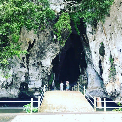 Gasparee Caves entrance with visitors